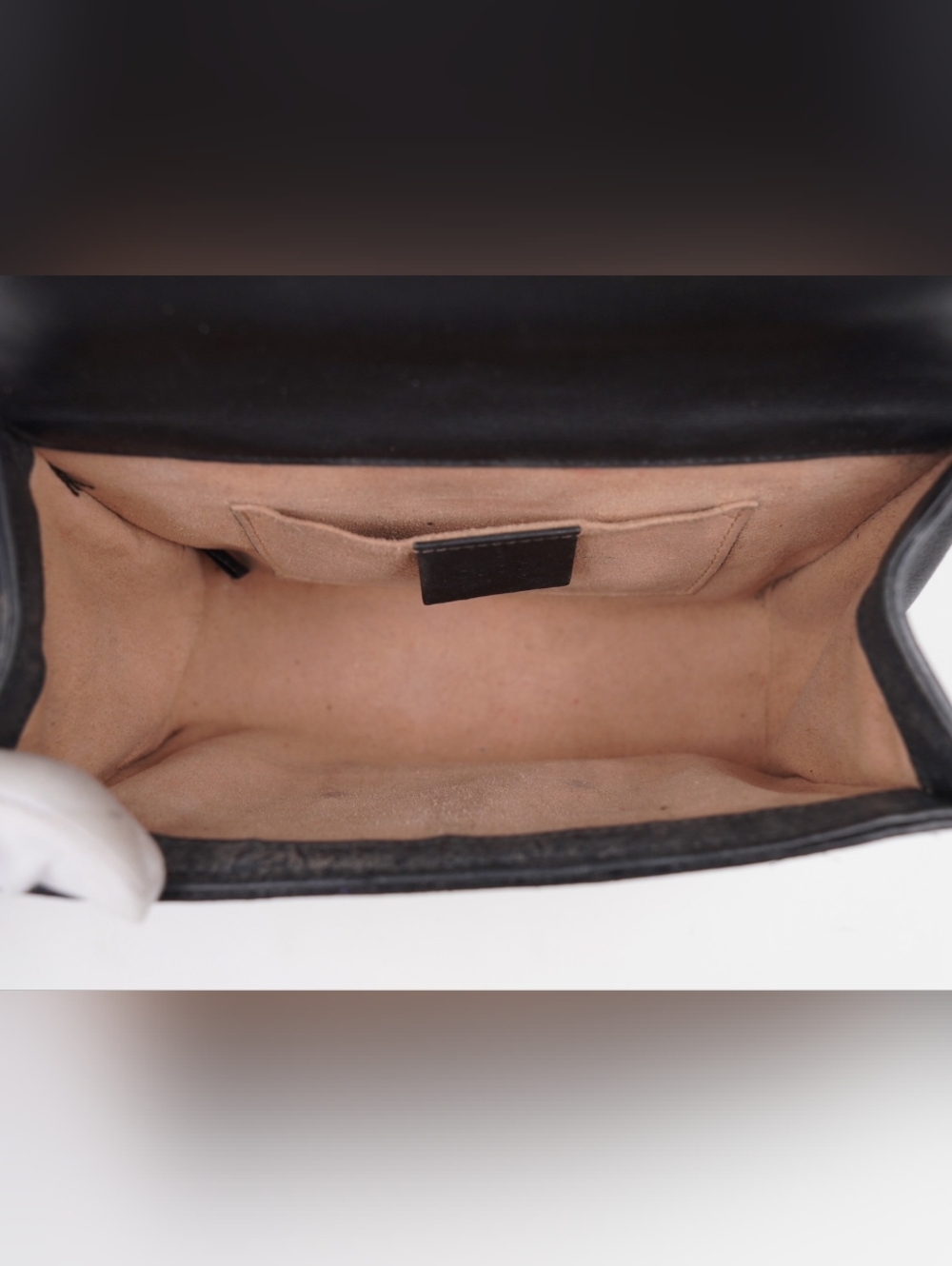 CG70 💗 GUCCI Bee Padlock Shoulder Bag GG Coated Canvas and Leather - Picture 12 of 12